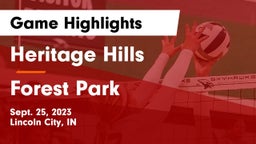 Heritage Hills  vs Forest Park  Game Highlights - Sept. 25, 2023
