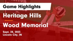 Heritage Hills  vs Wood Memorial  Game Highlights - Sept. 28, 2023
