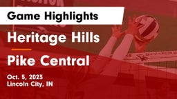 Heritage Hills  vs Pike Central  Game Highlights - Oct. 5, 2023
