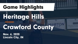 Heritage Hills  vs Crawford County  Game Highlights - Nov. 6, 2020