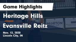 Heritage Hills  vs Evansville Reitz Game Highlights - Nov. 12, 2020