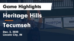 Heritage Hills  vs Tecumseh  Game Highlights - Dec. 3, 2020
