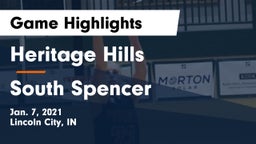 Heritage Hills  vs South Spencer  Game Highlights - Jan. 7, 2021