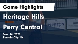 Heritage Hills  vs Perry Central  Game Highlights - Jan. 14, 2021