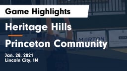 Heritage Hills  vs Princeton Community  Game Highlights - Jan. 28, 2021