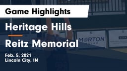 Heritage Hills  vs Reitz Memorial  Game Highlights - Feb. 5, 2021
