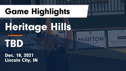 Heritage Hills  vs TBD Game Highlights - Dec. 18, 2021