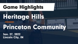 Heritage Hills  vs Princeton Community  Game Highlights - Jan. 27, 2022