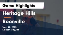 Heritage Hills  vs Boonville  Game Highlights - Jan. 19, 2023