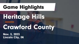 Heritage Hills  vs Crawford County  Game Highlights - Nov. 3, 2023