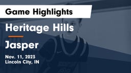 Heritage Hills  vs Jasper  Game Highlights - Nov. 11, 2023