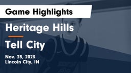 Heritage Hills  vs Tell City  Game Highlights - Nov. 28, 2023