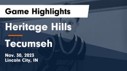 Heritage Hills  vs Tecumseh  Game Highlights - Nov. 30, 2023