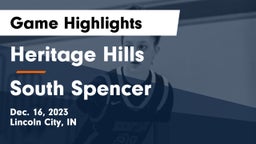 Heritage Hills  vs South Spencer  Game Highlights - Dec. 16, 2023