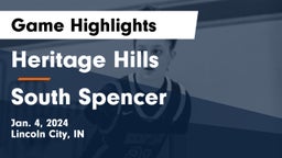 Heritage Hills  vs South Spencer  Game Highlights - Jan. 4, 2024