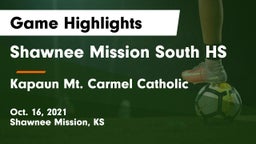 Shawnee Mission South HS vs Kapaun Mt. Carmel Catholic  Game Highlights - Oct. 16, 2021