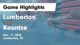 Lumberton  vs Kountze  Game Highlights - Dec. 11, 2018