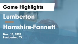 Lumberton  vs Hamshire-Fannett  Game Highlights - Nov. 10, 2020