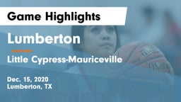 Lumberton  vs Little Cypress-Mauriceville  Game Highlights - Dec. 15, 2020