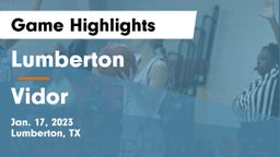 Lumberton  vs Vidor  Game Highlights - Jan. 17, 2023