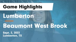 Lumberton  vs Beaumont West Brook Game Highlights - Sept. 2, 2022