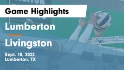 Lumberton  vs Livingston Game Highlights - Sept. 10, 2022