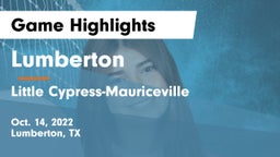 Lumberton  vs Little Cypress-Mauriceville  Game Highlights - Oct. 14, 2022