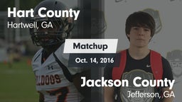Matchup: Hart County High vs. Jackson County  2016