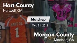 Matchup: Hart County High vs. Morgan County  2016