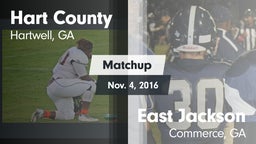 Matchup: Hart County High vs. East Jackson  2016