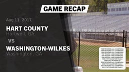 Recap: Hart County  vs. Washington-Wilkes  2017