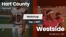 Matchup: Hart County High vs. Westside  2017