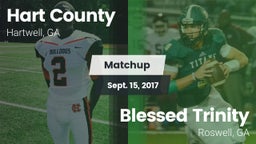 Matchup: Hart County High vs. Blessed Trinity  2017