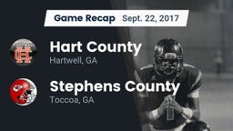 Recap: Hart County  vs. Stephens County  2017