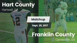 Matchup: Hart County High vs. Franklin County  2017