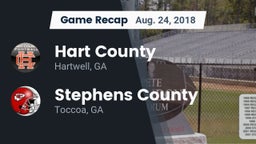 Recap: Hart County  vs. Stephens County  2018