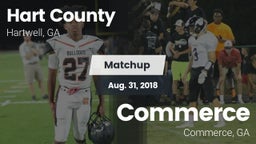 Matchup: Hart County High vs. Commerce  2018