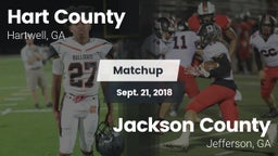 Matchup: Hart County High vs. Jackson County  2018