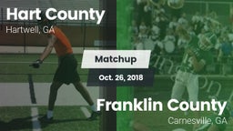 Matchup: Hart County High vs. Franklin County  2018
