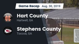 Recap: Hart County  vs. Stephens County  2019