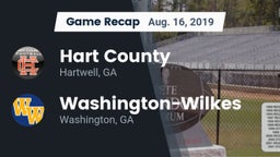 Recap: Hart County  vs. Washington-Wilkes  2019