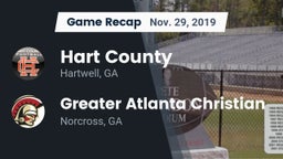 Recap: Hart County  vs. Greater Atlanta Christian  2019