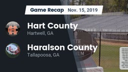 Recap: Hart County  vs. Haralson County  2019