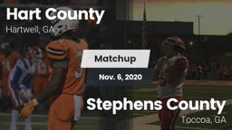 Matchup: Hart County High vs. Stephens County  2020