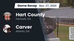 Recap: Hart County  vs. Carver  2020