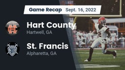 Recap: Hart County  vs. St. Francis  2022