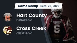 Recap: Hart County  vs. Cross Creek  2022