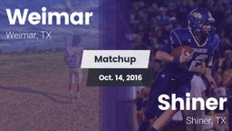 Matchup: Weimar  vs. Shiner  2016