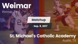 Matchup: Weimar  vs. St. Michael's Catholic Academy 2017