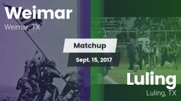 Matchup: Weimar  vs. Luling  2017